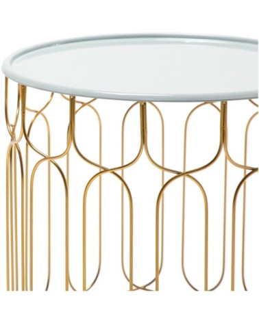 Table dappoint gigogne ronde couleur gris d43cm