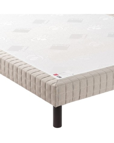 Sommier confort médium jean gris foncé 18 cm 160x200