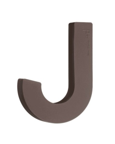 Patère design souple en silicone marron