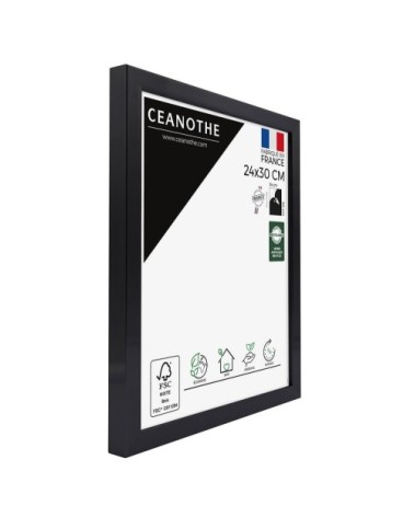 Cadre photo carbone 24x30 cm résine recyclée