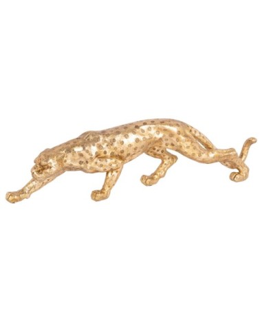 Statuette leopard doré H14