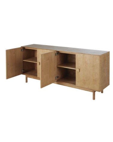 Buffet 4 portes en bois beige