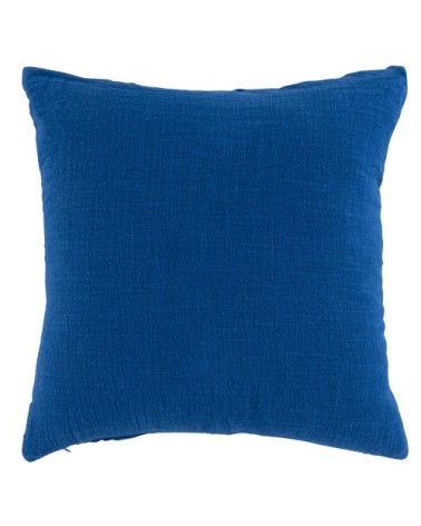 Housse de coussin en gaze de coton bleu klein 40x40