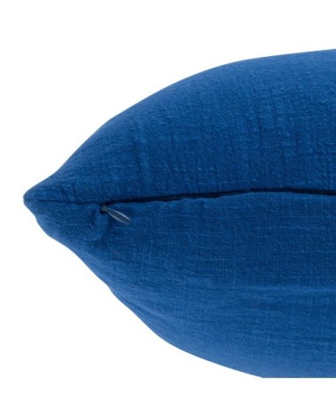 Housse de coussin en gaze de coton bleu klein 40x40