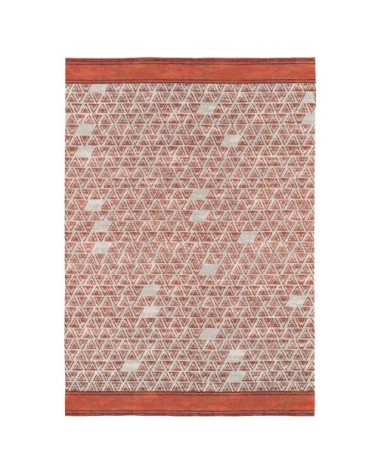 Tapis décoratif en coton en impression digital rouge 160X230 cm