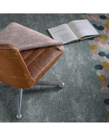 Tapis décoratif en coton en impression digital gris 160x230 cm