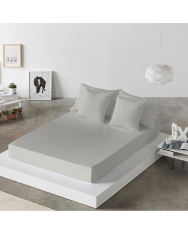 Drap de lit en coton gris 250x280