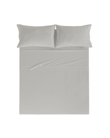 Drap de lit en coton gris 160x280