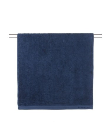 Serviette de bain 500gr/m2 en coton bleu marine 100x150