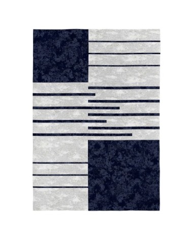 Tapis décoratif en coton en impression digital bleu 160x230 cm