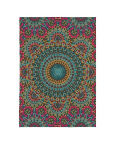 Tapis décoratif en coton en impression digital multicolore 120x170 cm