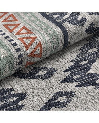 Tapis décoratif en coton en impression digital belu 120x170