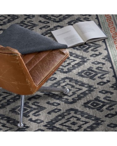 Tapis décoratif en coton en impression digital belu 120x170