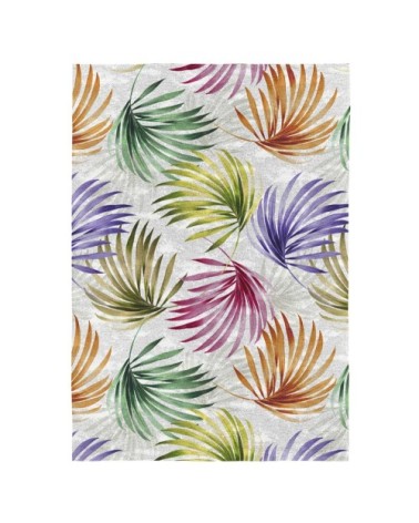 Tapis décoratif en coton en impression digital multicolore 120x170