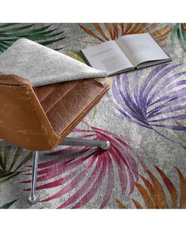 Tapis décoratif en coton en impression digital multicolore 120x170