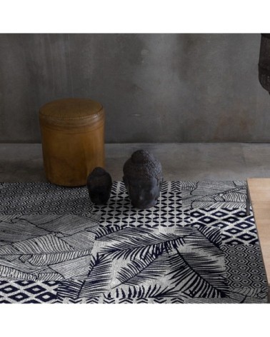 Tapis décoratif en coton en impression digital gris 160x230 cm