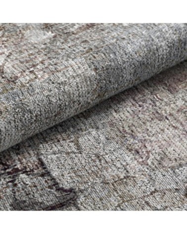 Tapis décoratif en coton en impression digital gris 120x170