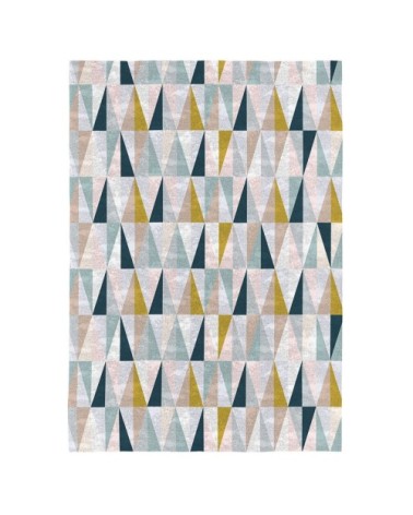 Tapis décoratif en coton en impression digital multicolore 160x230 cm