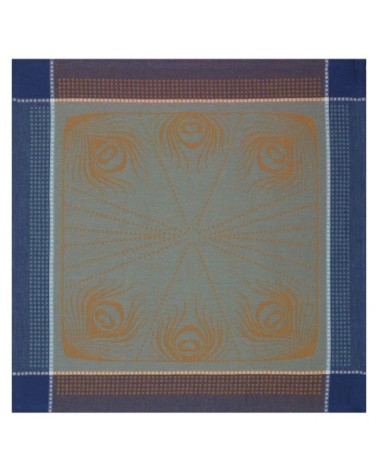 Serviette en lin paon 58 x 58