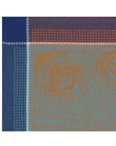 Serviette en lin paon 58 x 58