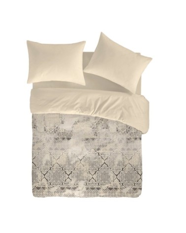 Housse de couette en coton bicolore 155x220