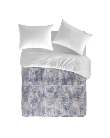 Housse de couette en coton bicolore 140x200