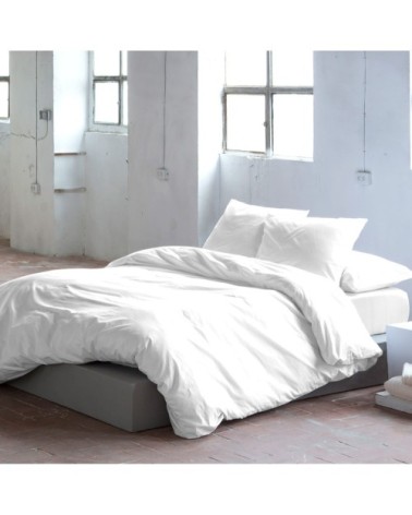 Housse de couette en coton blanc 240x220 cm