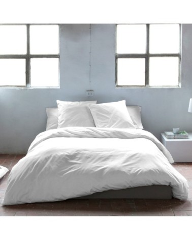 Housse de couette en coton blanc 240x220 cm