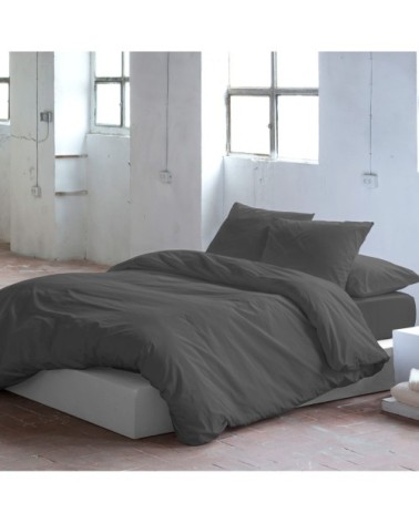 Housse de couette en coton anthracite 240x220 cm