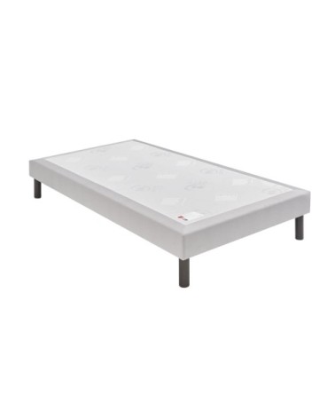 Sommier confort ferme gris souris 15 cm 80x200