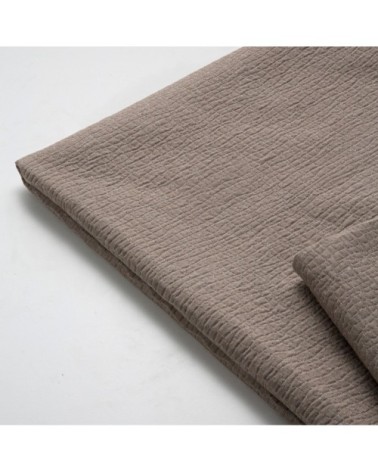 Couvre lit en coton marron 230x270