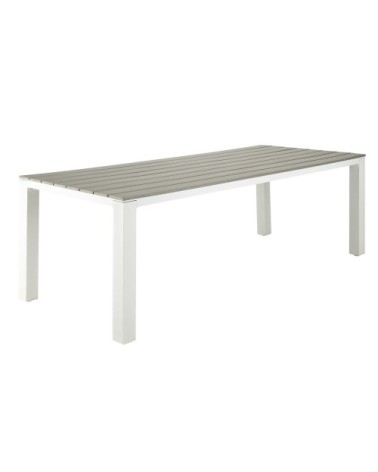 Table de jardin 8/10 personnes en aluminium et composite