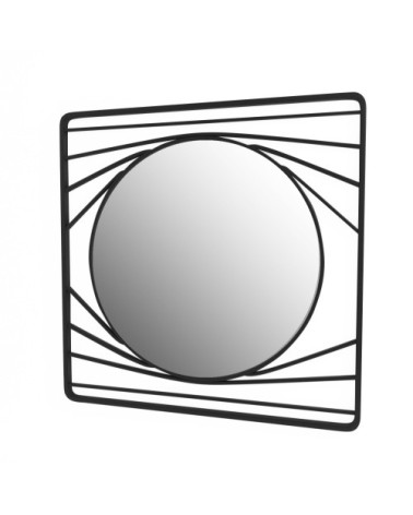 Miroir en métal noir