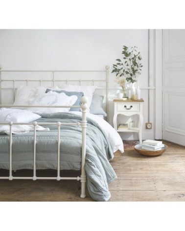 Table de chevet 1 tiroir crème