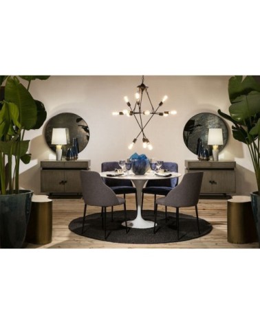 Table dappoint forme organique dorée l65 l45cm