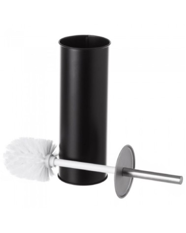 Balai brosse WC en métal noir