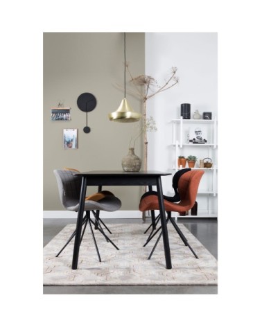 Lot de 2 chaises design noir