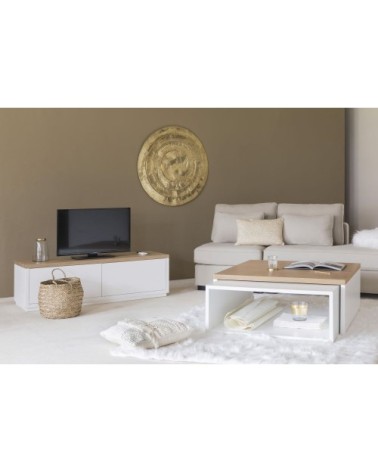 Déco murale en métal martelé doré D96