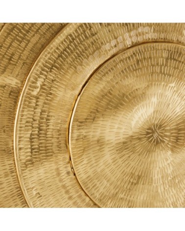 Déco murale en métal martelé doré D96