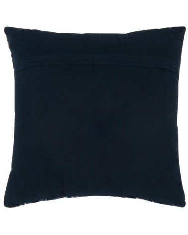 Coussin bleu et écru 45x45