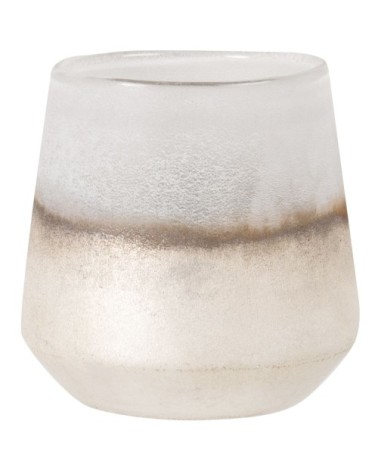 Photophore en verre argenté dégradé