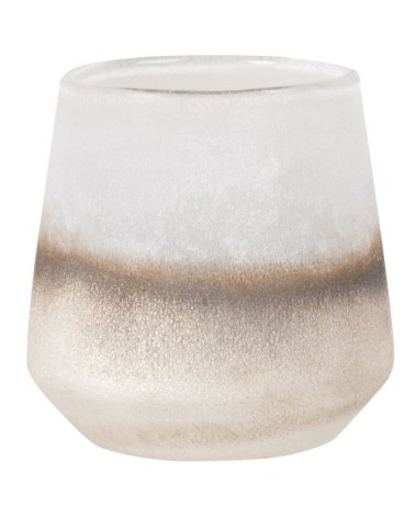 Photophore en verre argenté dégradé