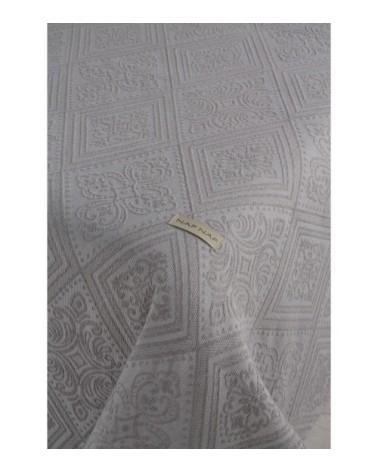 Couvre lit en coton gris 230x270