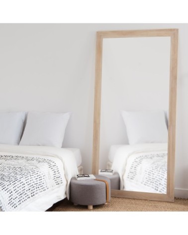 Miroir rectangulaire en bois de paulownia 90x180