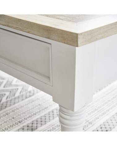 Table basse en acajou et teck massif