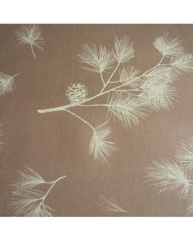 Nappe enduite ronde 160 x 160 cm beige