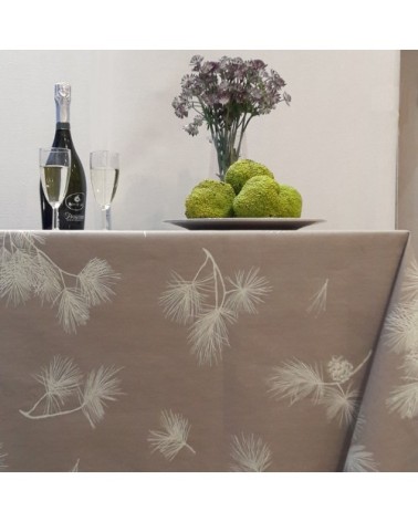 Nappe enduite rectangle 160 x 300 cm beige