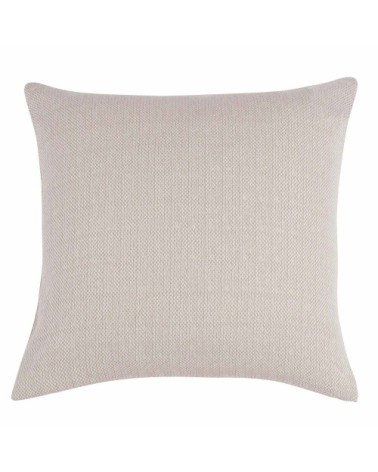 Coussin en coton taupe et argenté 50x50