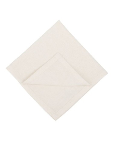 Serviettes en coton beige 40x40 (x4)
