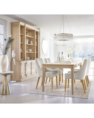 Miroir rond biseauté en métal doré D100